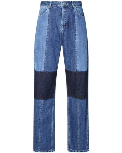 Jil Sander Blue Cotton Jeans