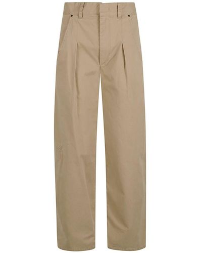 Isabel Marant Trousers Beige - Natural