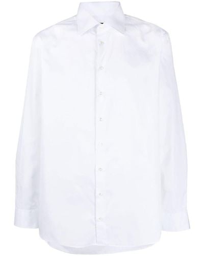Giorgio Armani Button-up Cotton Shirt - White