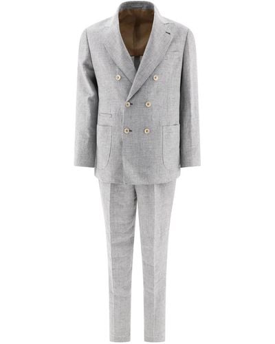 Brunello Cucinelli Linen Suit - Grey