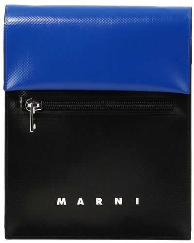 Marni "Tribeca" Shoulder Bag - Blue