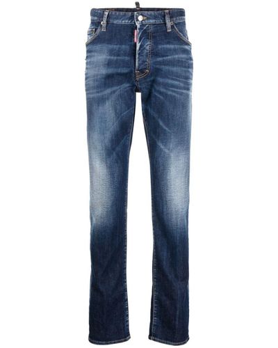 DSquared² Cool Guy Distressed Skinny Jeans - Blue