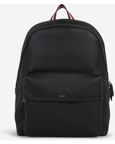Bally Smooth Leather Backpack - Black
