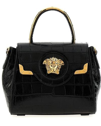 Versace 'La Medusa' Small Handbag - Black