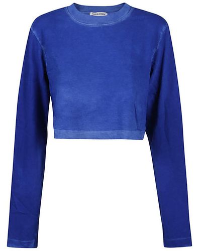 Cotton Citizen Long Sleeve Cotton T-shirt - Blue