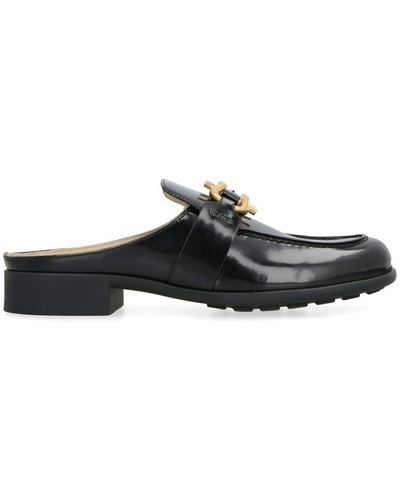 Bottega Veneta Monsieur Leather Loafers - Black