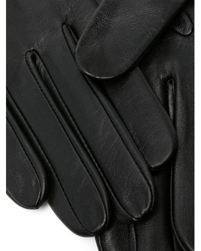 Yohji Yamamoto Slip-on Leather Gloves - Black