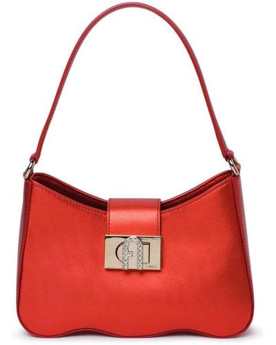 Furla 1927 Venetian Leather Bag - Red