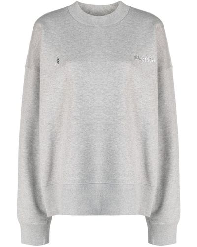 The Attico Cotton Sweatshirt - Gray