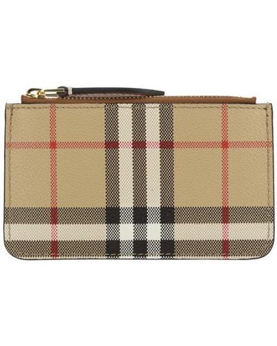 Burberry Sandon Cardholder Wallets, Card Holders - Natural