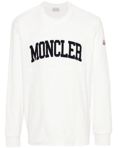 Moncler Sweatshirt Embroidered Logo - Black