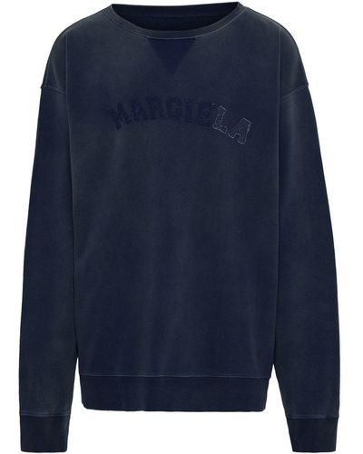 Maison Margiela Organic Cotton Sweatshirt - Blue