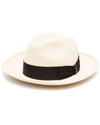 Borsalino Amedeo Straw Panama Hat - White