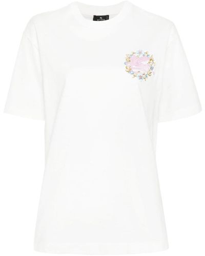 Etro Pegasus Motif T-shirt - White