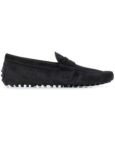 Tod's Almond-toe Leather Loafers - Black