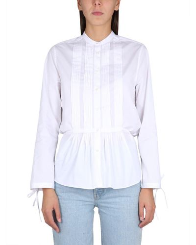 Aspesi Korean Collar Shirt - White