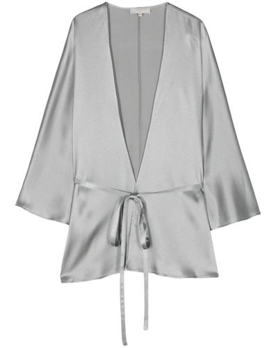 Antonelli Blouse With Laces - Grey