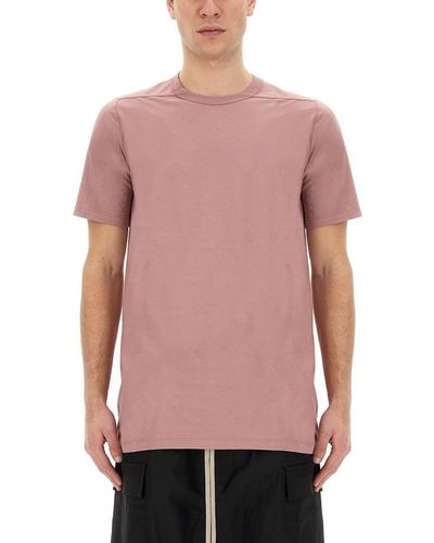 Rick Owens Cotton T-Shirt - Pink