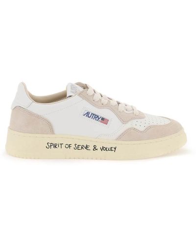 Autry Leather Medalist Low Trainers - White