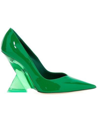 The Attico Cheope Court Shoes - Green