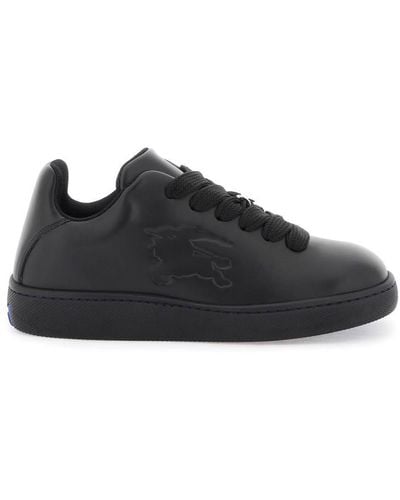 Burberry Bubble Leather Trainer - Black