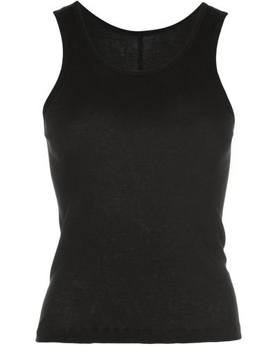 Wardrobe NYC Ribbed Tank Clothing - Black