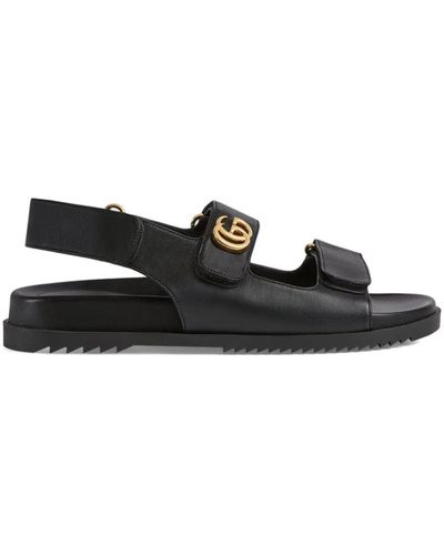 Gucci Double G Sandal - Black
