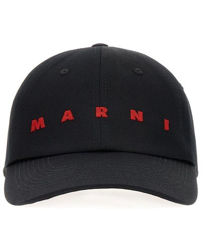 Marni Logo Baseball Cap - Black