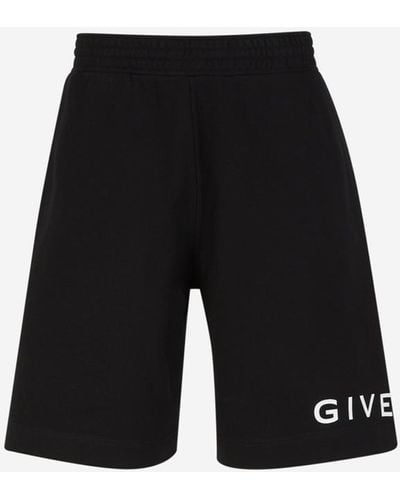 Givenchy Logo Cotton Bermuda Shorts - White