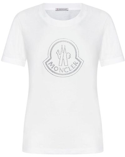 Moncler T-shirts And Polos - White