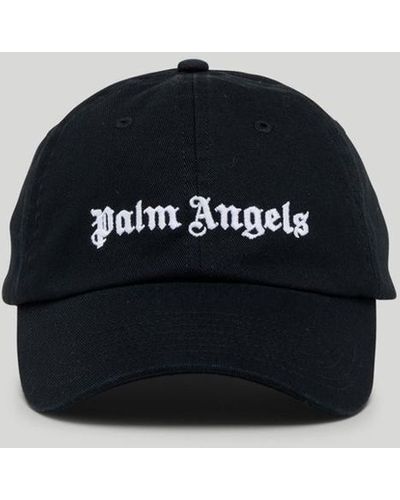 Palm Angels Logo-embroidered Cotton Baseball Cap - Black