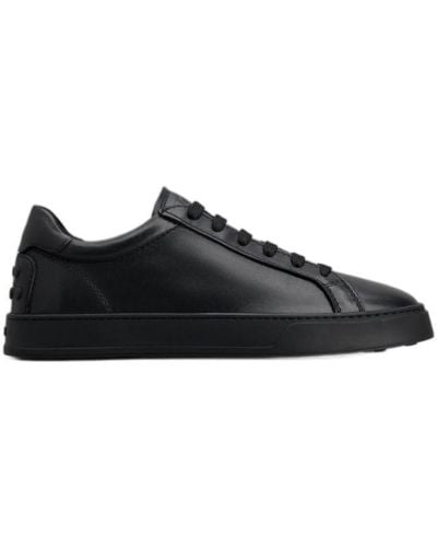 Tod's Sneakers In Leather - Black