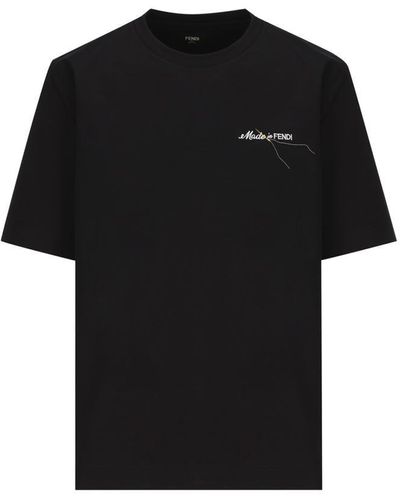 Fendi T-shirt Made In - Black