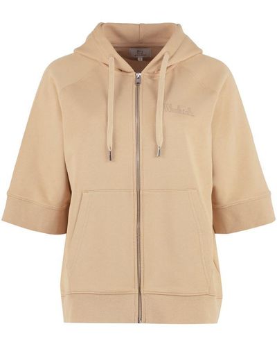 Woolrich Cotton Full-zip Sweatshirt - Natural