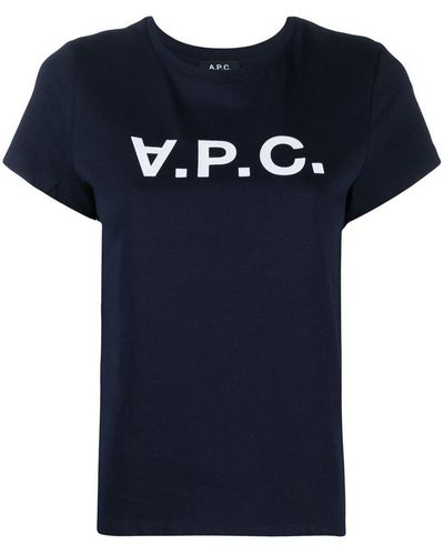 A.P.C. T-shirts And Polos Blue
