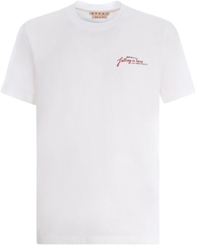 Marni T-shirt "falling In Love" - White