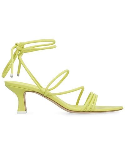 3Juin Dafne Leather Sandals - Yellow
