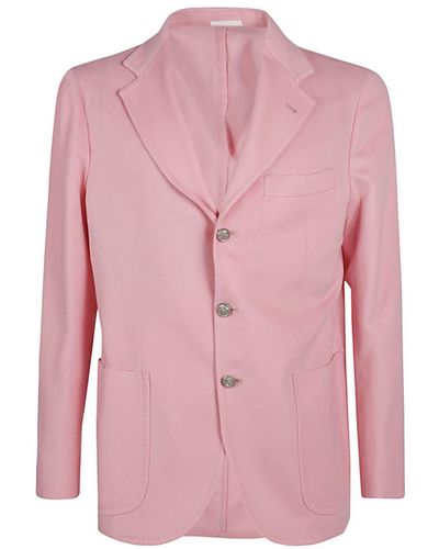 Sartorio Napoli Single-breasted Wool Jacket - Pink