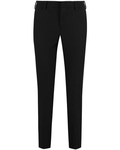 PT01 New York Techno Fabric Tailored Trousers - Black