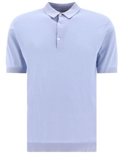 John Smedley "Adrian" Polo Shirt - Blue