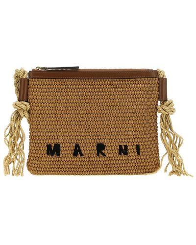 Marni Marcel Summer Bag Crossbody Bags - Brown