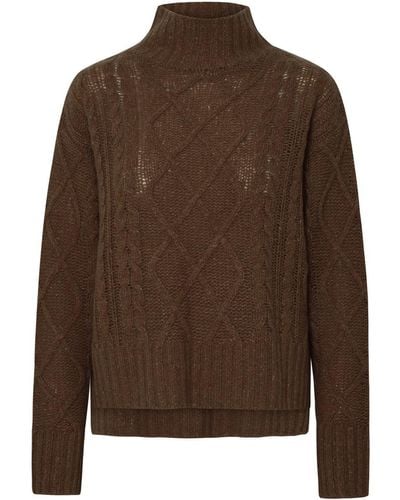 360cashmere 'Lyra' Turtleneck Sweater - Brown