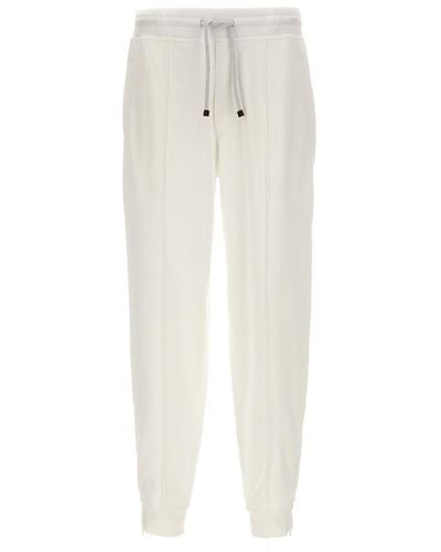 Brunello Cucinelli Jersey Sweatpants - White