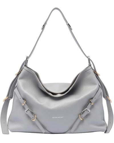 Givenchy 'voyou Medium' Shoulder Bag - Gray