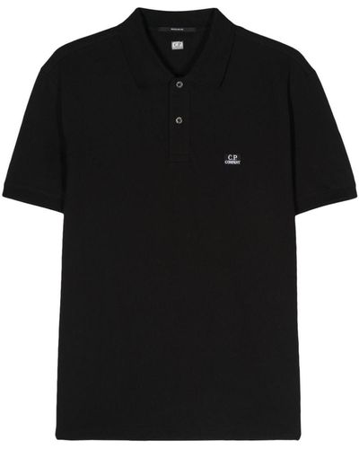 C.P. Company Stretch Piquet Regular Polo Shirt Clothing - Black