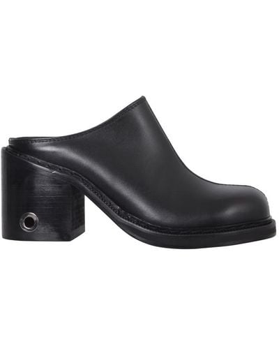 Sunnei "Buco" Sabot Sandals - Black