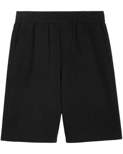 Ami Paris Elasticated Waist Bermuda Shorts - Black