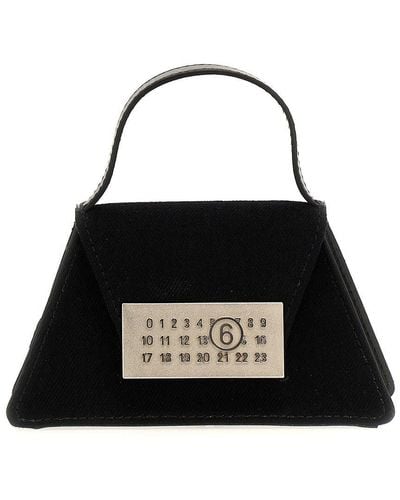 MM6 by Maison Martin Margiela 'Numeric Mini' Crossbody Bag - Black