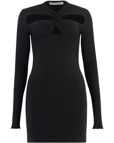 Philosophy Di Lorenzo Serafini Cut-out Detail Jumper Dress - Black