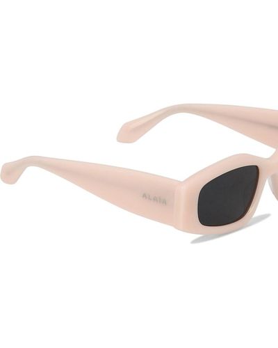 Alaïa Sunglasses With Geometric Shape - Pink